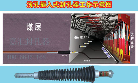 抽放瓦斯用水壓式封孔器，抽放瓦斯氣體、煤層注水