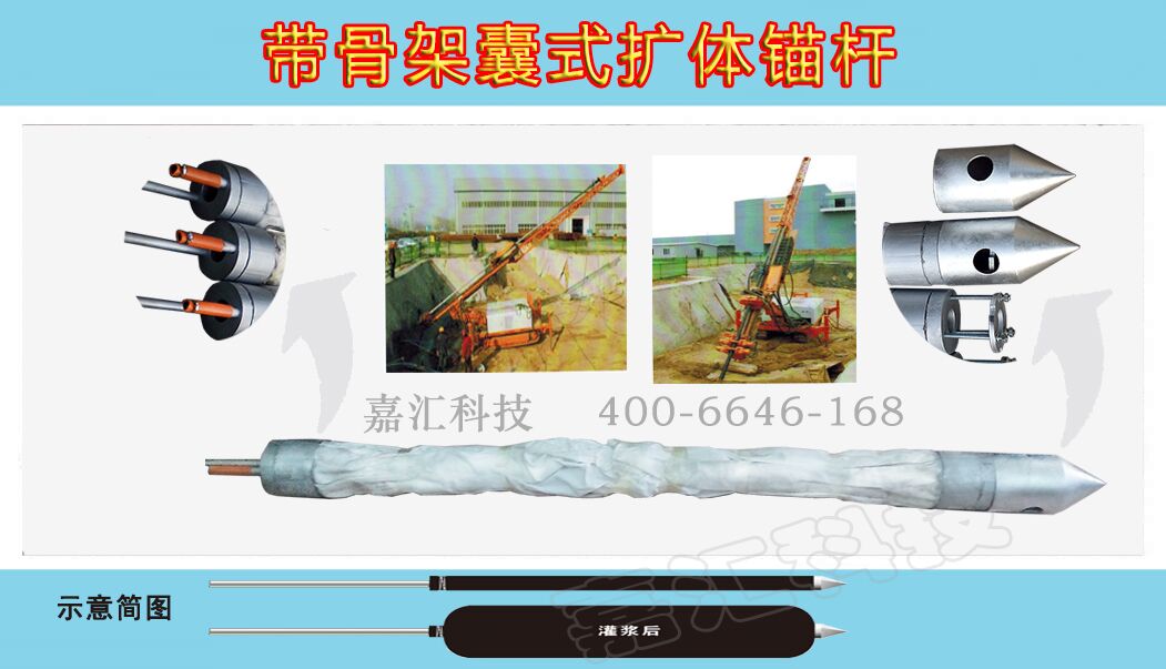 帶骨架囊式擴(kuò)體錨桿